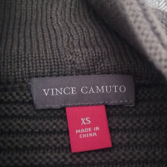 Vince Camuto High Neck Tunic Sweater Gray Size XS (runs large) - Picture 2 of 7